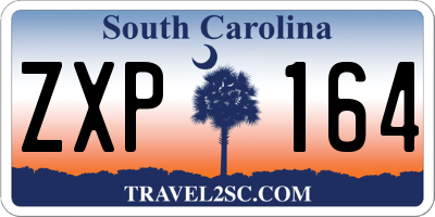 SC license plate ZXP164