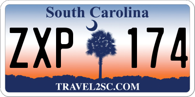 SC license plate ZXP174