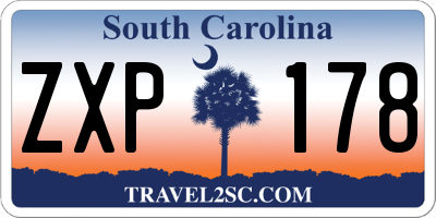 SC license plate ZXP178