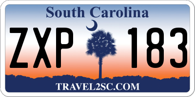SC license plate ZXP183