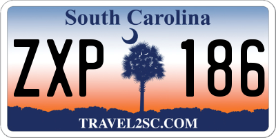 SC license plate ZXP186