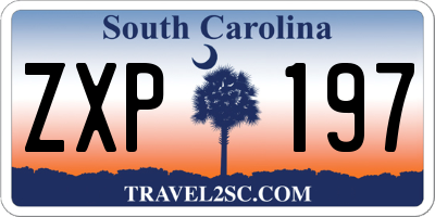 SC license plate ZXP197