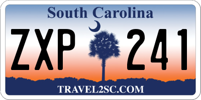 SC license plate ZXP241