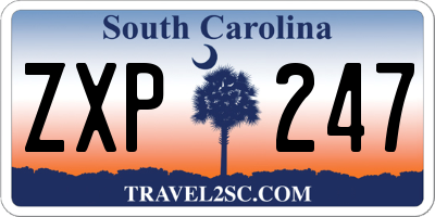SC license plate ZXP247