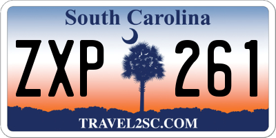SC license plate ZXP261