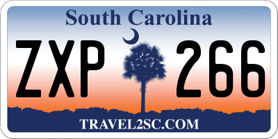 SC license plate ZXP266
