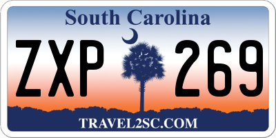 SC license plate ZXP269