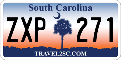 SC license plate ZXP271