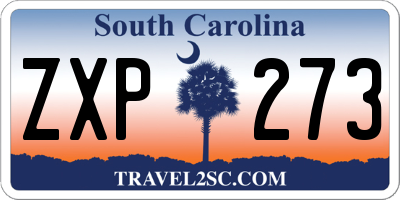 SC license plate ZXP273