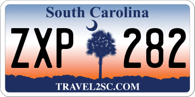 SC license plate ZXP282