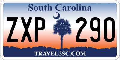SC license plate ZXP290