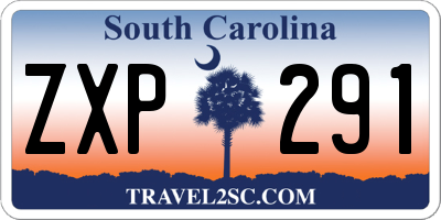SC license plate ZXP291