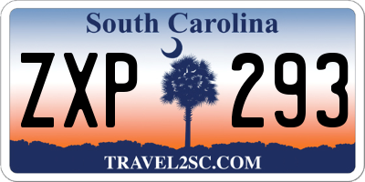 SC license plate ZXP293