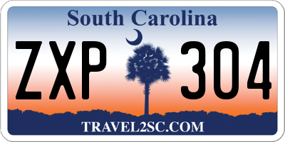SC license plate ZXP304