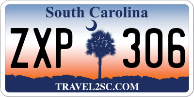 SC license plate ZXP306