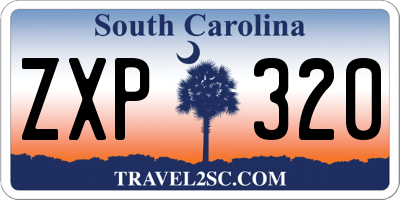SC license plate ZXP320