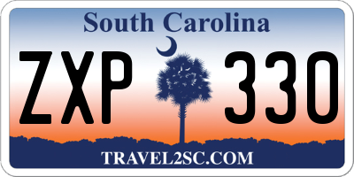 SC license plate ZXP330