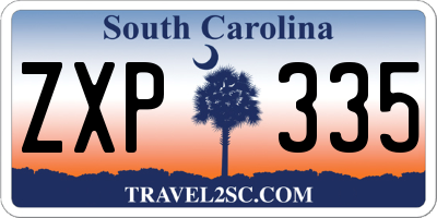 SC license plate ZXP335