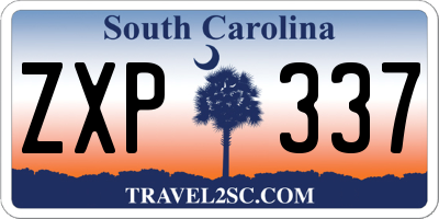 SC license plate ZXP337