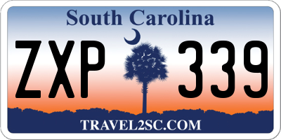 SC license plate ZXP339