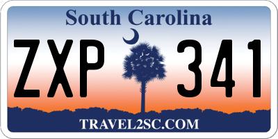 SC license plate ZXP341