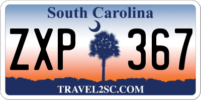 SC license plate ZXP367