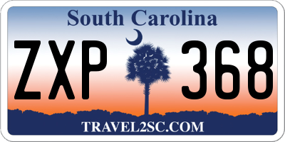 SC license plate ZXP368