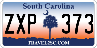 SC license plate ZXP373