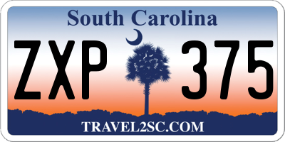 SC license plate ZXP375