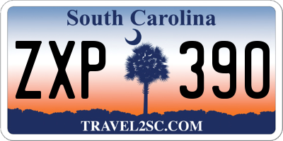 SC license plate ZXP390