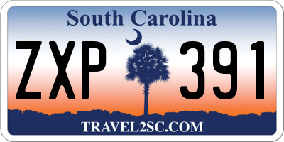 SC license plate ZXP391