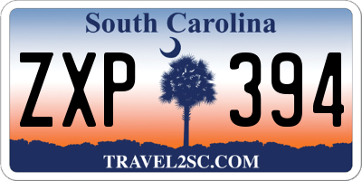 SC license plate ZXP394
