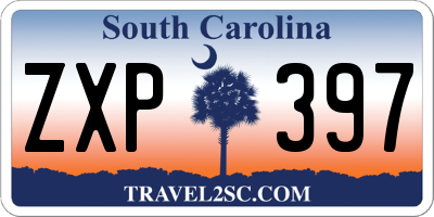 SC license plate ZXP397