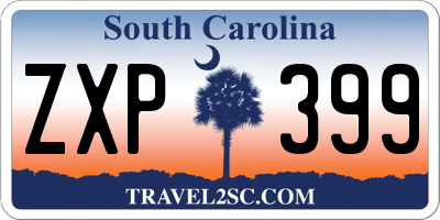 SC license plate ZXP399