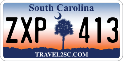 SC license plate ZXP413