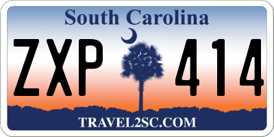 SC license plate ZXP414