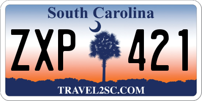 SC license plate ZXP421