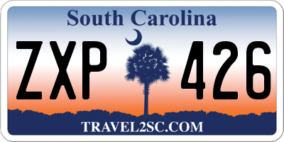 SC license plate ZXP426