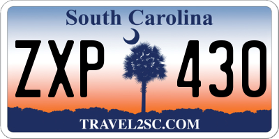 SC license plate ZXP430