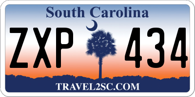 SC license plate ZXP434