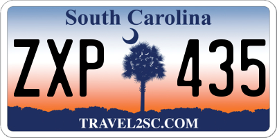 SC license plate ZXP435