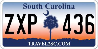 SC license plate ZXP436