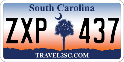 SC license plate ZXP437