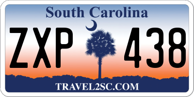 SC license plate ZXP438