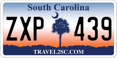 SC license plate ZXP439
