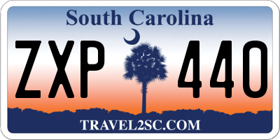 SC license plate ZXP440
