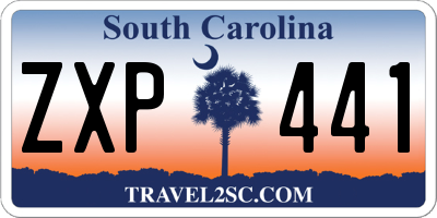SC license plate ZXP441