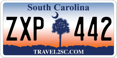 SC license plate ZXP442