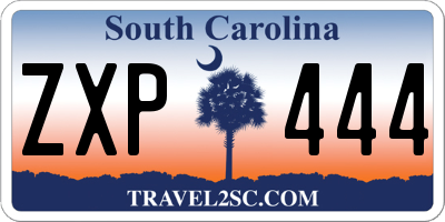 SC license plate ZXP444