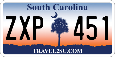 SC license plate ZXP451